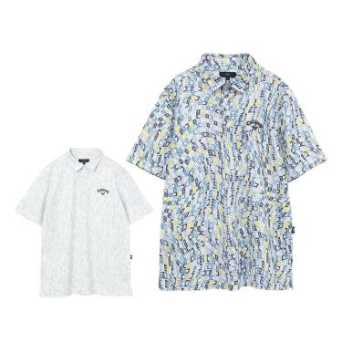 キャロウェイ Callaway　メンズ かざあなメッシュ ロゴプリント 半袖 ポロシャツ C25134120　2025年モデル
