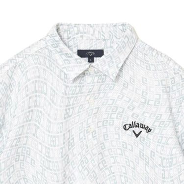 キャロウェイ Callaway　メンズ かざあなメッシュ ロゴプリント 半袖 ポロシャツ C25134120　2025年モデル 詳細3