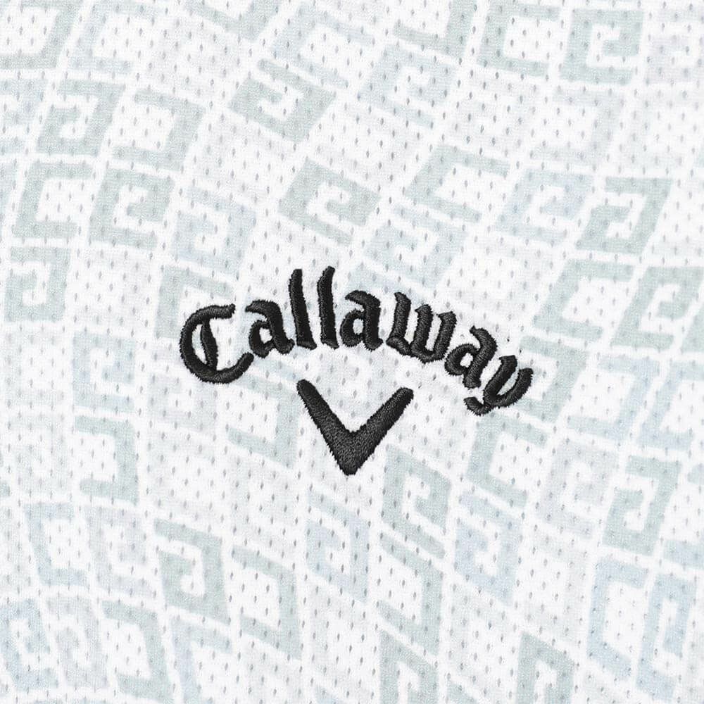 キャロウェイ Callaway　メンズ かざあなメッシュ ロゴプリント 半袖 ポロシャツ C25134120　2025年モデル 詳細6