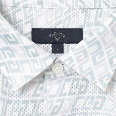 キャロウェイ Callaway　メンズ かざあなメッシュ ロゴプリント 半袖 ポロシャツ C25134120　2025年モデル 詳細7