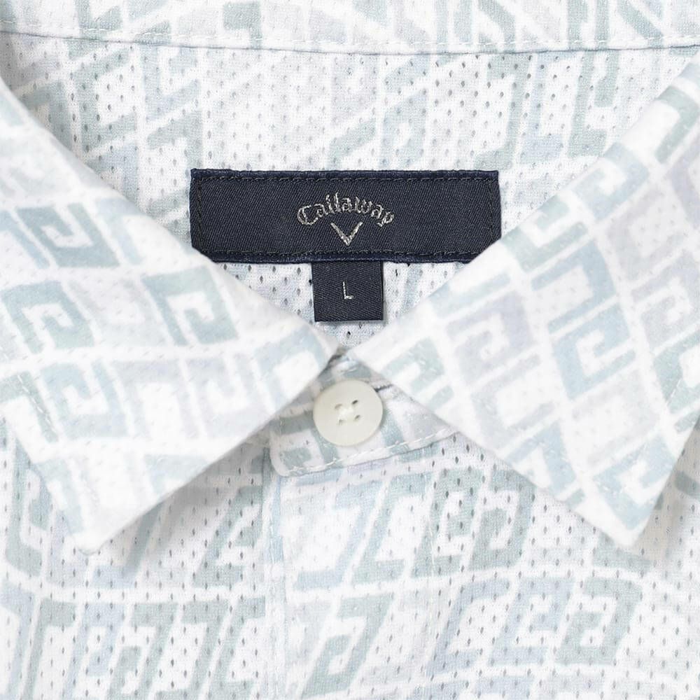 キャロウェイ Callaway　メンズ かざあなメッシュ ロゴプリント 半袖 ポロシャツ C25134120　2025年モデル 詳細7