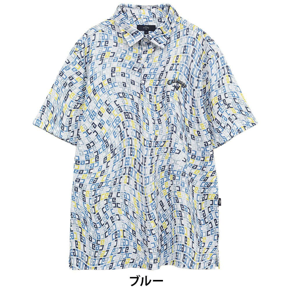 キャロウェイ Callaway　メンズ かざあなメッシュ ロゴプリント 半袖 ポロシャツ C25134120　2025年モデル 詳細8