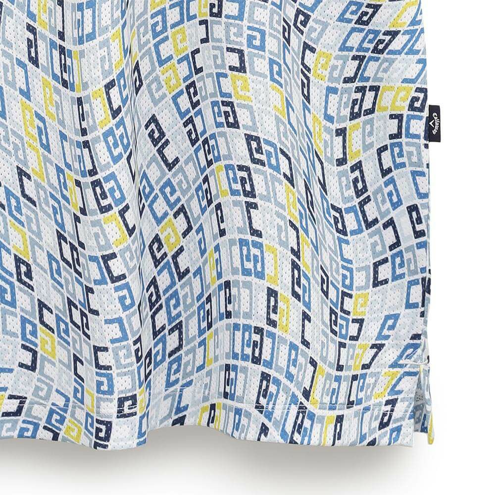 キャロウェイ Callaway　メンズ かざあなメッシュ ロゴプリント 半袖 ポロシャツ C25134120　2025年モデル 詳細11