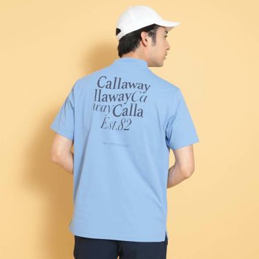 キャロウェイ Callaway　メンズ 天竺 バックプリント 半袖 モックネックシャツ C25134122　2025年モデル 詳細15