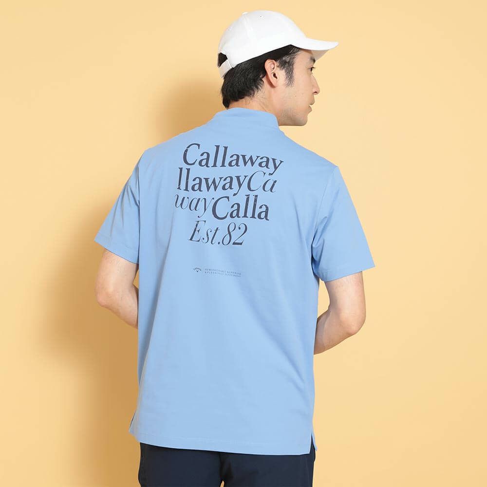 キャロウェイ Callaway　メンズ 天竺 バックプリント 半袖 モックネックシャツ C25134122　2025年モデル 詳細15
