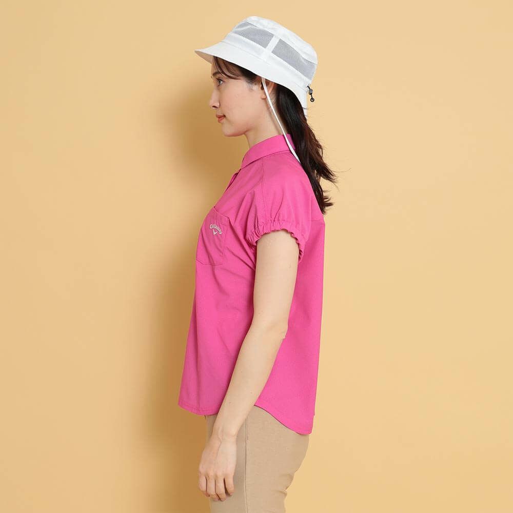 キャロウェイ Callaway　レディース かざあなメッシュ フレンチスリーブ 半袖 ポロシャツ C25134209　2025年モデル 詳細4