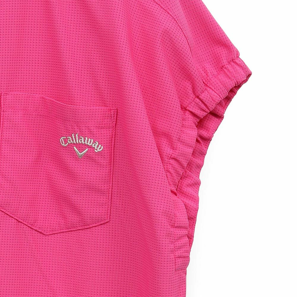 キャロウェイ Callaway　レディース かざあなメッシュ フレンチスリーブ 半袖 ポロシャツ C25134209　2025年モデル 詳細6