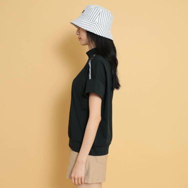 キャロウェイ Callaway　レディース ロゴプリント 配色ライン 半袖 モックネックシャツ C25134213　2025年モデル 詳細4