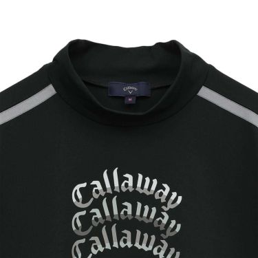 キャロウェイ Callaway　レディース ロゴプリント 配色ライン 半袖 モックネックシャツ C25134213　2025年モデル 詳細5
