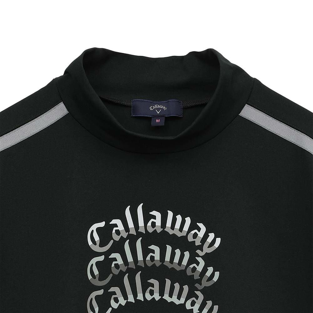 キャロウェイ Callaway　レディース ロゴプリント 配色ライン 半袖 モックネックシャツ C25134213　2025年モデル 詳細5