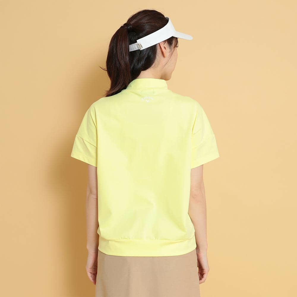 キャロウェイ Callaway　レディース ロゴプリント 配色ライン 半袖 モックネックシャツ C25134213　2025年モデル 詳細9