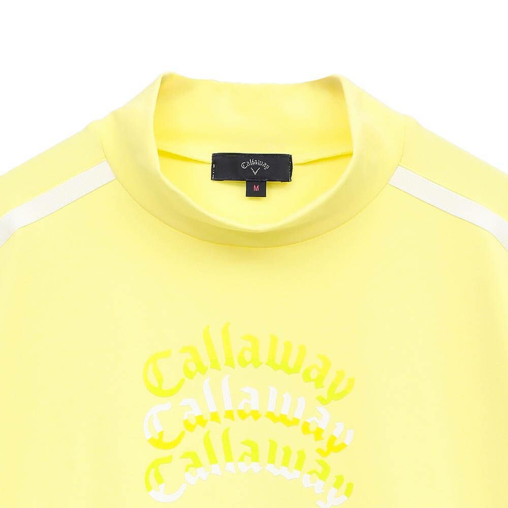 キャロウェイ Callaway　レディース ロゴプリント 配色ライン 半袖 モックネックシャツ C25134213　2025年モデル 詳細11
