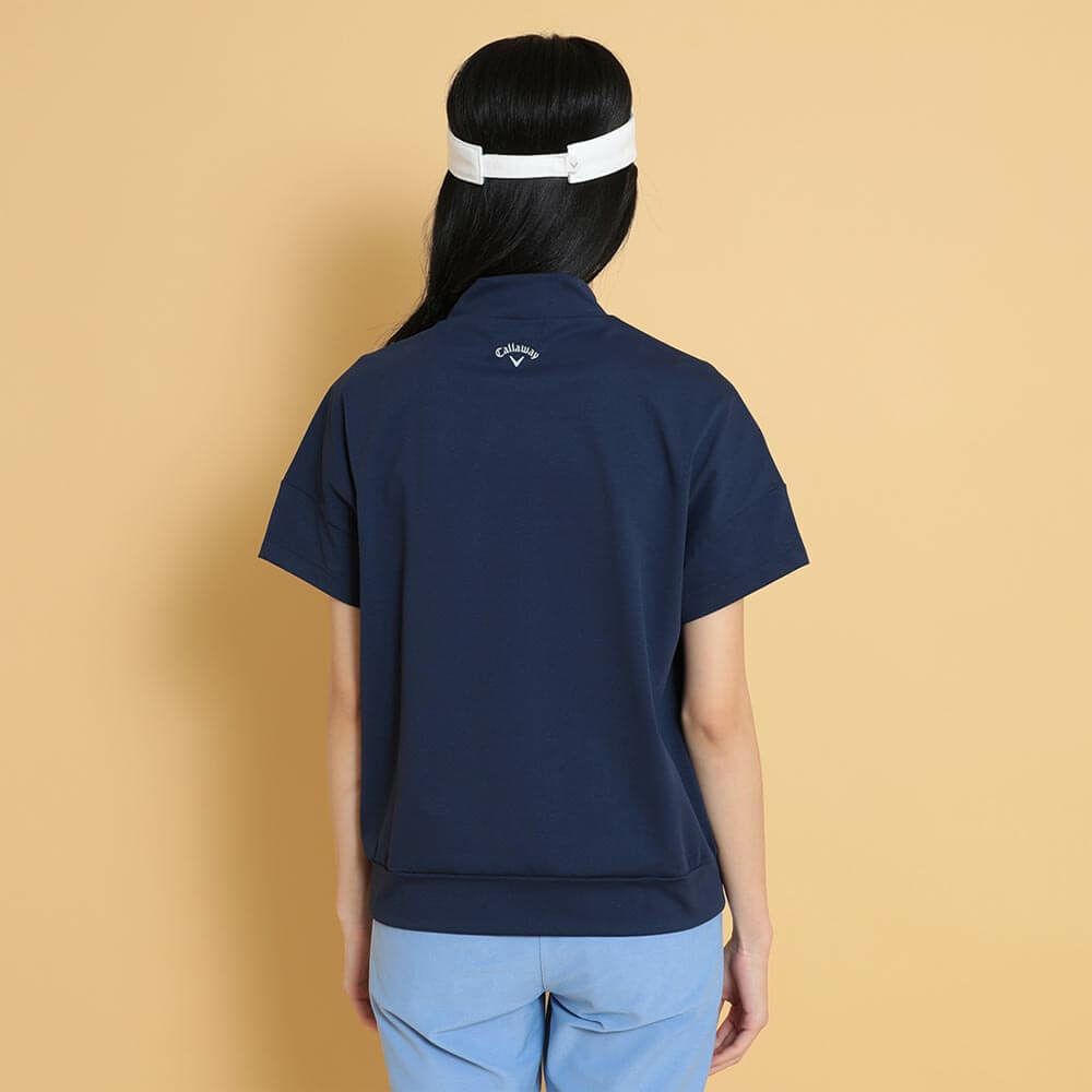 キャロウェイ Callaway　レディース ロゴプリント 配色ライン 半袖 モックネックシャツ C25134213　2025年モデル 詳細15