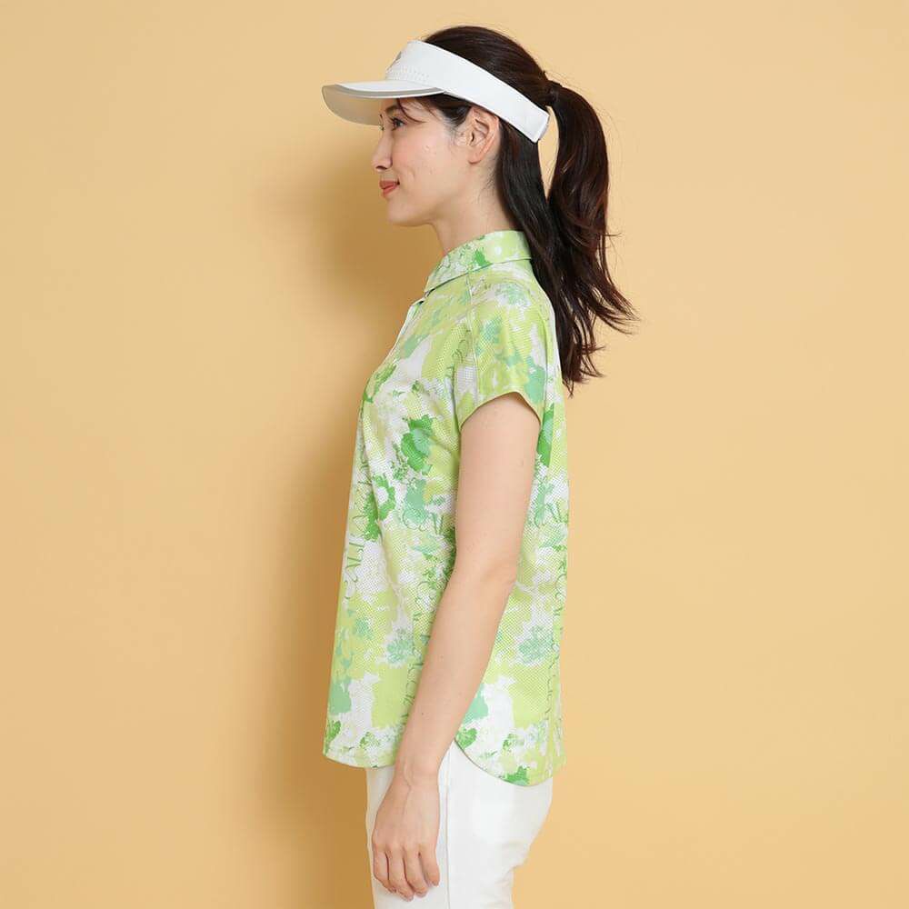 キャロウェイ Callaway　レディース 花柄プリント フレンチスリーブ 半袖 ポロシャツ C25134215　2025年モデル 詳細4