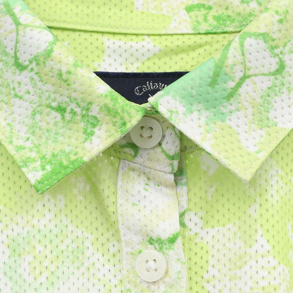 キャロウェイ Callaway　レディース 花柄プリント フレンチスリーブ 半袖 ポロシャツ C25134215　2025年モデル 詳細9