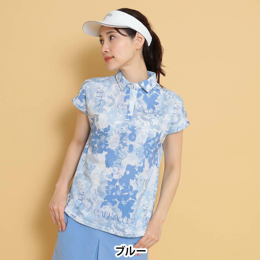 キャロウェイ Callaway　レディース 花柄プリント フレンチスリーブ 半袖 ポロシャツ C25134215　2025年モデル 詳細10