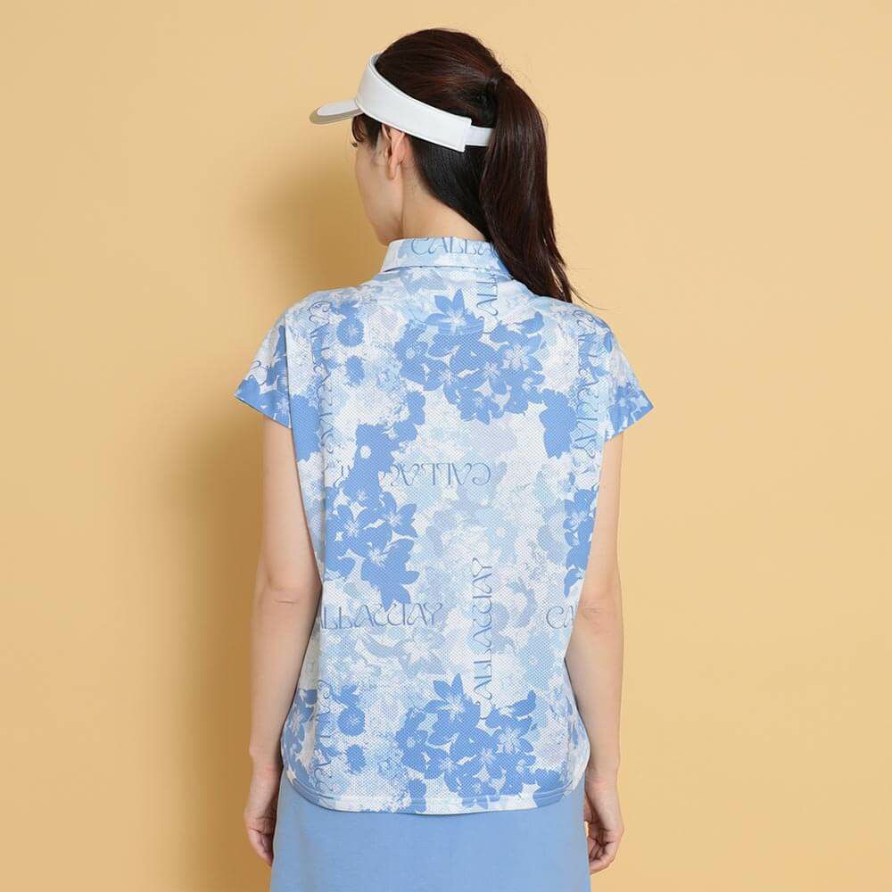 キャロウェイ Callaway　レディース 花柄プリント フレンチスリーブ 半袖 ポロシャツ C25134215　2025年モデル 詳細11