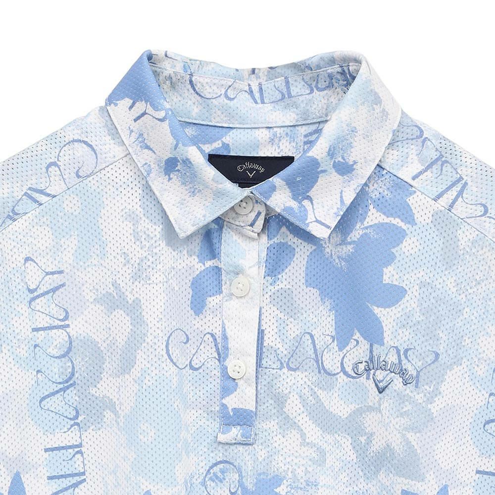 キャロウェイ Callaway　レディース 花柄プリント フレンチスリーブ 半袖 ポロシャツ C25134215　2025年モデル 詳細13