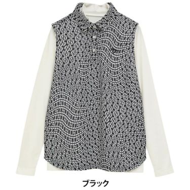 キャロウェイ Callaway　レディース 総柄 ノースリーブ シャツ & 長袖 ハイネック インナーシャツC25134218 　2025年モデル 詳細2