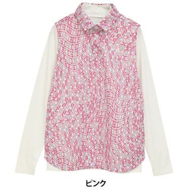 キャロウェイ Callaway　レディース 総柄 ノースリーブ シャツ & 長袖 ハイネック インナーシャツC25134218 　2025年モデル 詳細10