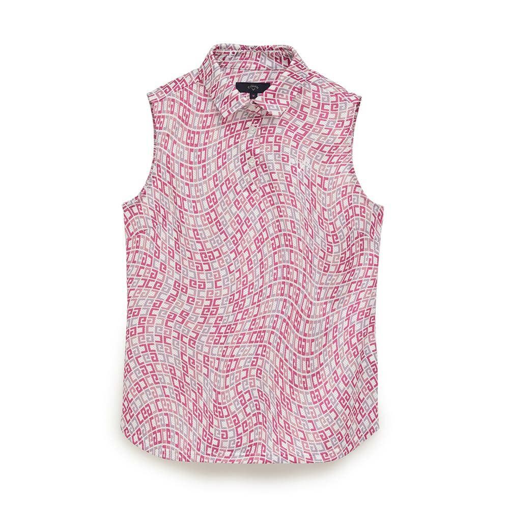 キャロウェイ Callaway　レディース 総柄 ノースリーブ シャツ & 長袖 ハイネック インナーシャツC25134218 　2025年モデル 詳細11