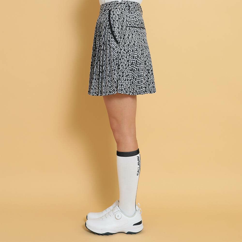 キャロウェイ Callaway　レディース 総柄プリント プリーツ スカート C25128212　2025年モデル 詳細4