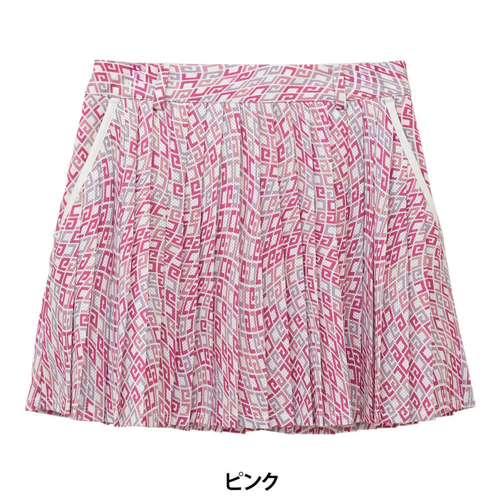 キャロウェイ Callaway　レディース 総柄プリント プリーツ スカート C25128212　2025年モデル 詳細9