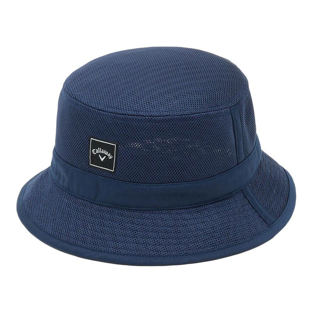 キャロウェイ Callaway　メンズ かざあなメッシュ バケットハット C25191114 1120 ネイビー　2025年モデル ネイビー