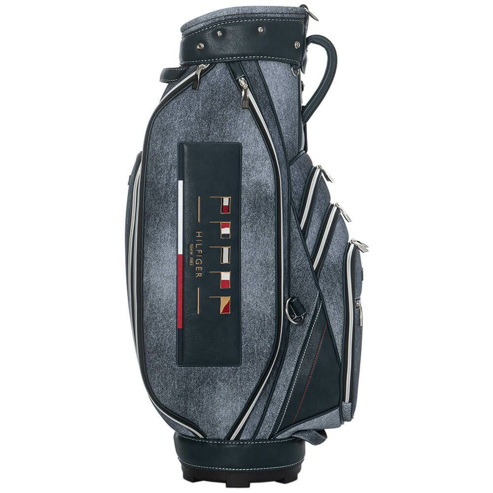 トミー ヒルフィガー ゴルフ　カートキャディバッグ シグネチャーワッペン THMG5SC1 30 ネイビー　2025年モデル ネイビー 詳細4