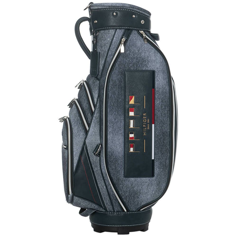 トミー ヒルフィガー ゴルフ　カートキャディバッグ シグネチャーワッペン THMG5SC1 30 ネイビー　2025年モデル ネイビー 詳細6