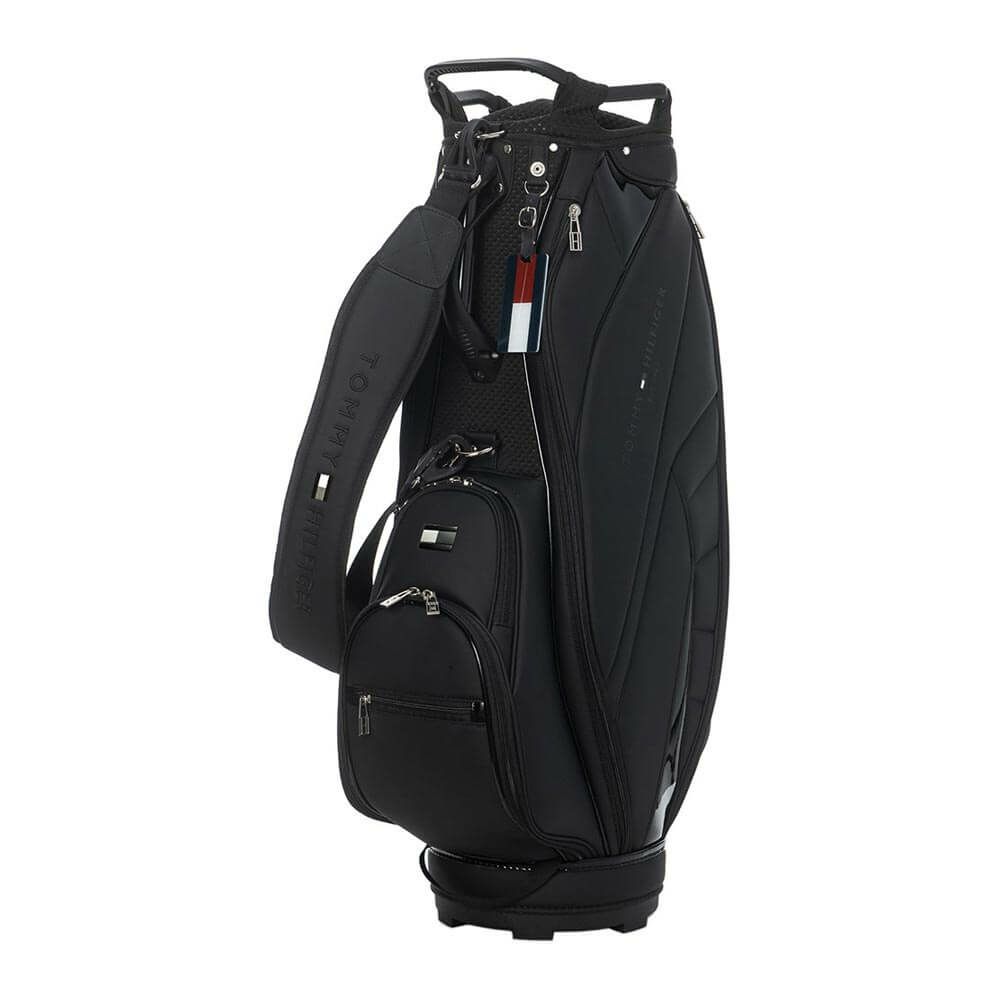 トミー ヒルフィガー ゴルフ　スポーツ カートキャディバッグ THMG5SC2 10 ブラック　2025年モデル ブラック
