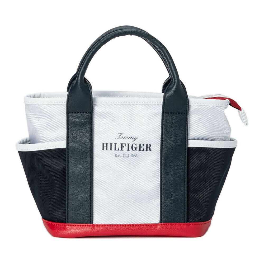 トミー ヒルフィガー ゴルフ　エッセンシャル ラウンドバッグ THMG5ST7 00 ホワイト　2025年モデル ホワイト