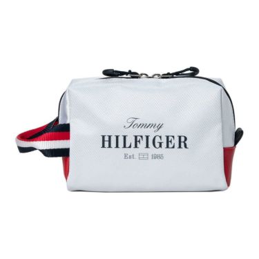 トミー ヒルフィガー ゴルフ　エッセンシャル ポーチ THMG5SE7 00 ホワイト　2025年モデル ホワイト