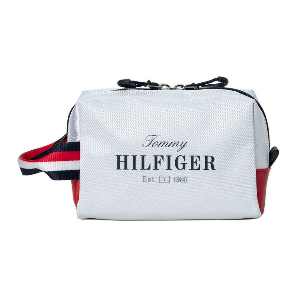 トミー ヒルフィガー ゴルフ　エッセンシャル ポーチ THMG5SE7 00 ホワイト　2025年モデル ホワイト