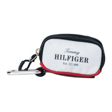 トミー ヒルフィガー ゴルフ　エッセンシャル ボールポーチ THMG5SE8 00 ホワイト　2025年モデル ホワイト