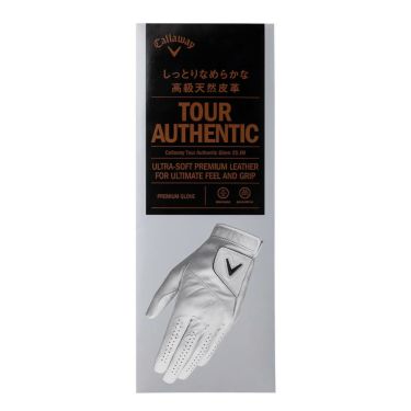 キャロウェイ　TOUR AUTHENTIC ツアーオーセンティック メンズ ゴルフグローブ 25 JV ホワイト　2025年モデル 詳細2