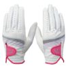 キャロウェイ　STYLE DUAL WMS スタイル デュアル 両手用 レディース ゴルフグローブ 25 JM ホワイト/ピンク　2025年モデル