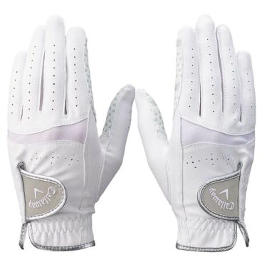 キャロウェイ　HYPER GRIP DUAL WMS ハイパーグリップ デュアル 両手用 レディース ゴルフグローブ 25 JM ホワイト　2025年モデル