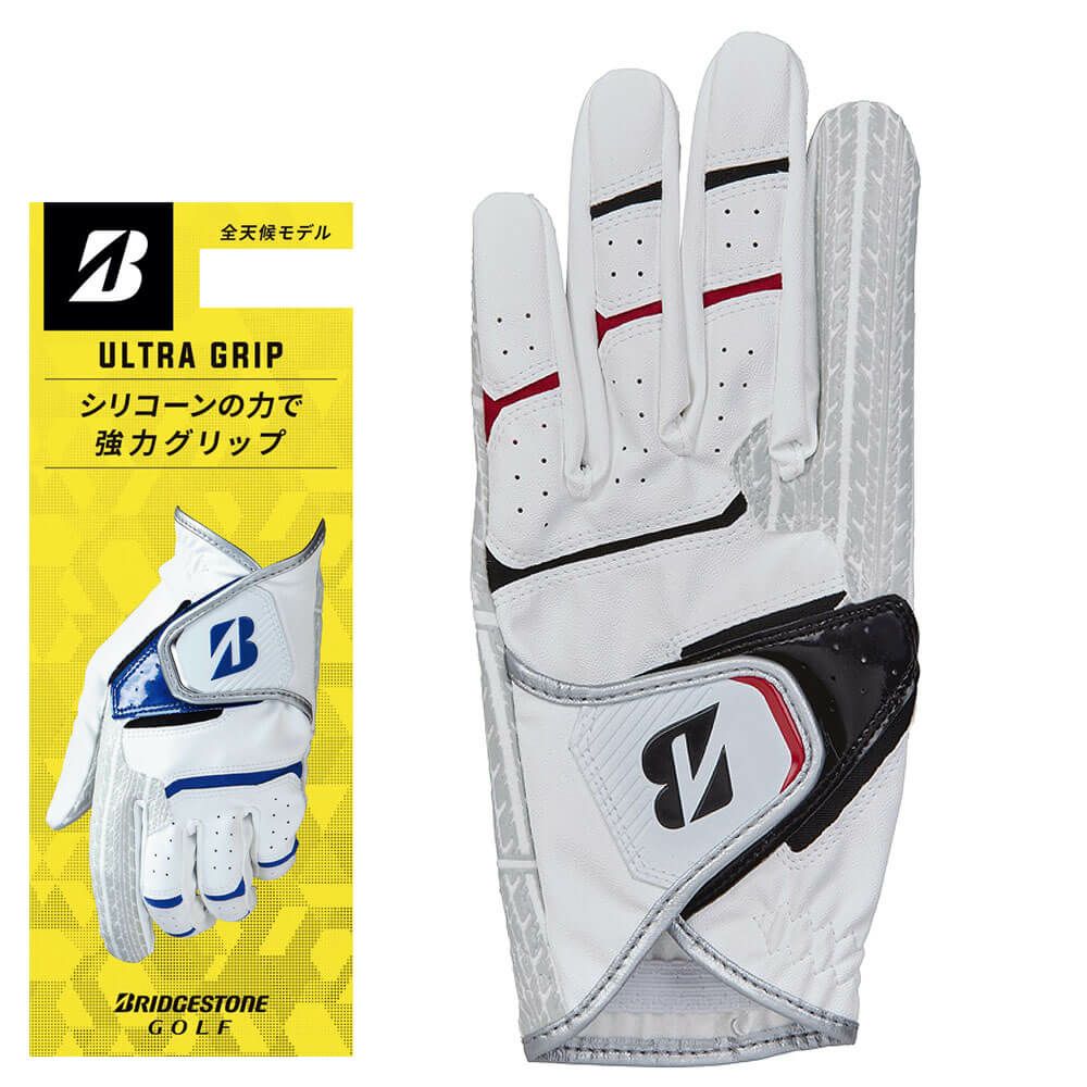 ブリヂストン　ULTRA GRIP ウルトラグリップ ゴルフグローブ GL2505 WK ホワイト/ブラック　2025年モデル