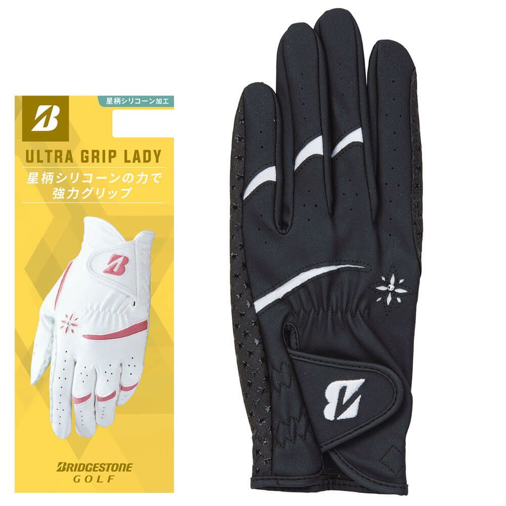 ブリヂストン　ULTRA GRIP LADY ウルトラグリップ レディ ゴルフグローブ GL25L1 BK ブラック　2025年モデル
