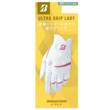 ブリヂストン　ULTRA GRIP LADY ウルトラグリップ レディ ゴルフグローブ GL25L1 WN ホワイト/ネイビー　2025年モデル 詳細2