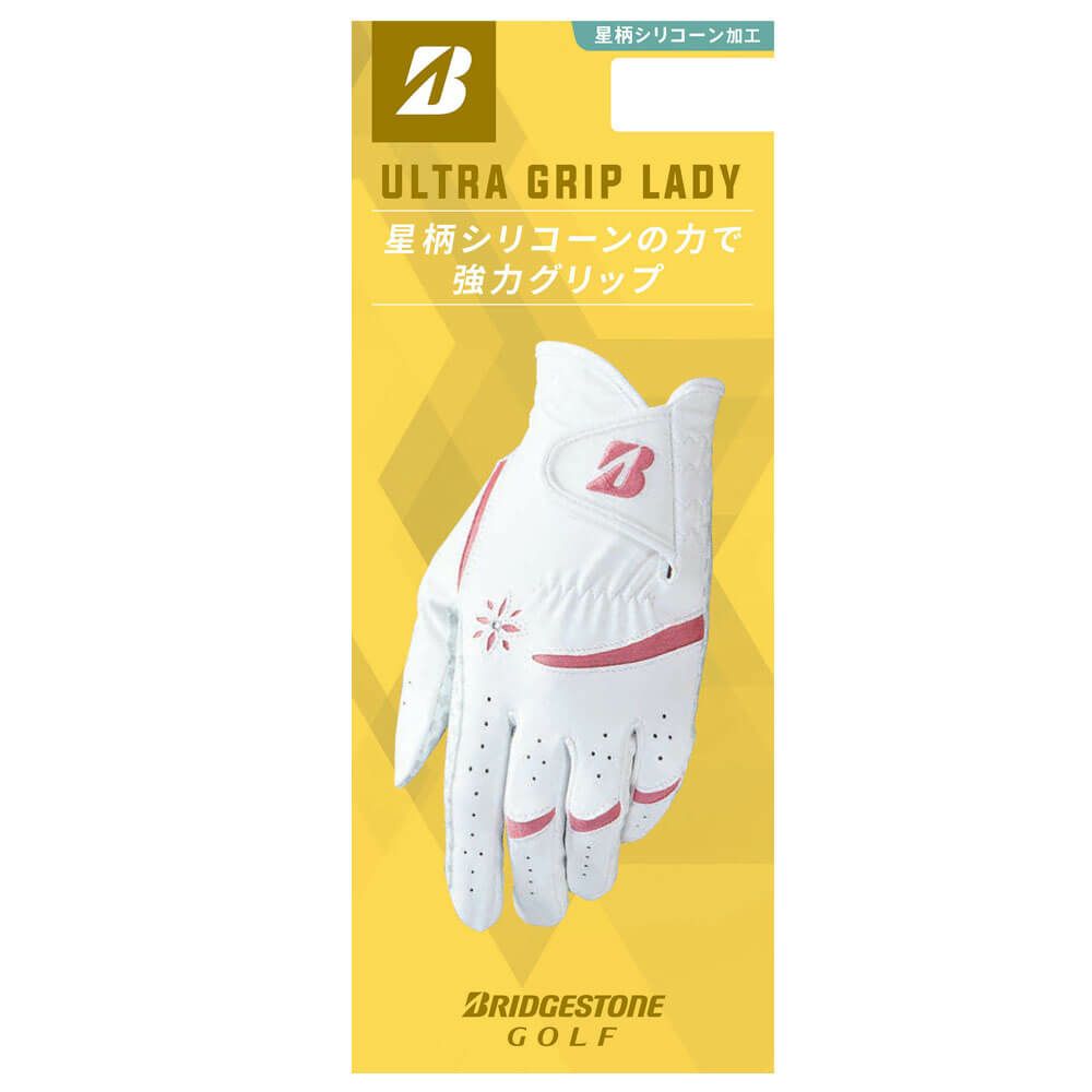 ブリヂストン　ULTRA GRIP LADY ウルトラグリップ レディ 両手用 ゴルフグローブ GL25L2 WN ホワイト/ネイビー　2025年モデル 詳細2