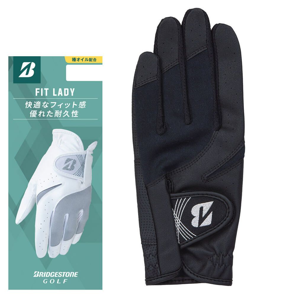 ブリヂストン　FIT LADY フィット レディ ゴルフグローブ GL25L3 BK ブラック　2025年モデル