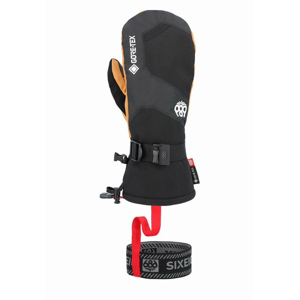 シックスエイトシックス 686　GORE-TEX LEATHER LINEAR MITT ゴアテックス レザーライナー ミトン NATURAL　スキーグローブ 2024-2025
