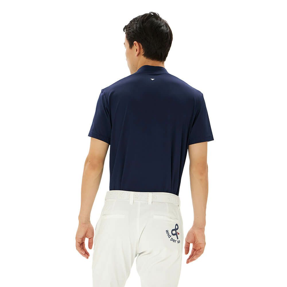 アンパスィ and per se　メンズ ショットスムーザー 半袖 モックネックシャツ AMS9535V4　2025年モデル 詳細6