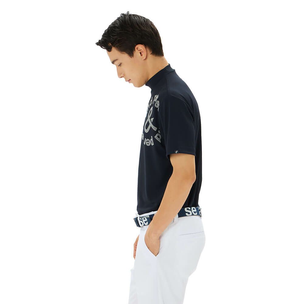 アンパスィ and per se　メンズ ソルケアハニカム 半袖 モックネックシャツ AMS9565V9　2025年モデル 詳細6