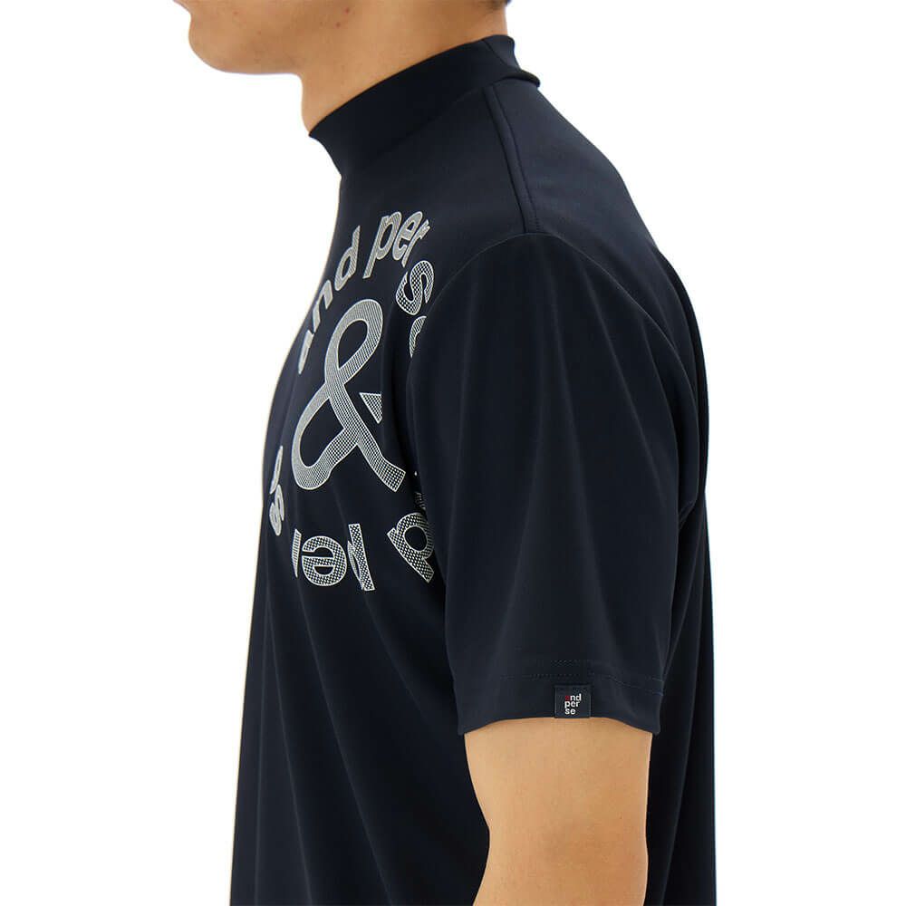 アンパスィ and per se　メンズ ソルケアハニカム 半袖 モックネックシャツ AMS9565V9　2025年モデル 詳細9