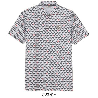 アンパスィ and per se　メンズ スイングドライプリンテッドピケ 半袖 ポロシャツ AMS9655X1　2025年モデル 詳細2
