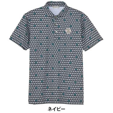 アンパスィ and per se　メンズ スイングドライプリンテッドピケ 半袖 ポロシャツ AMS9655X1　2025年モデル 詳細9