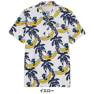 アンパスィ and per se　メンズ プリンテッドSD3Dワッフル 半袖 ポロシャツ AMS9665X3　2025年モデル 詳細4